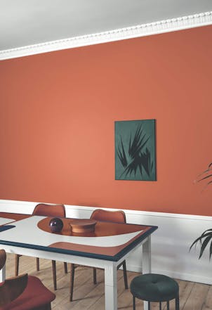 wall painted with maple haze