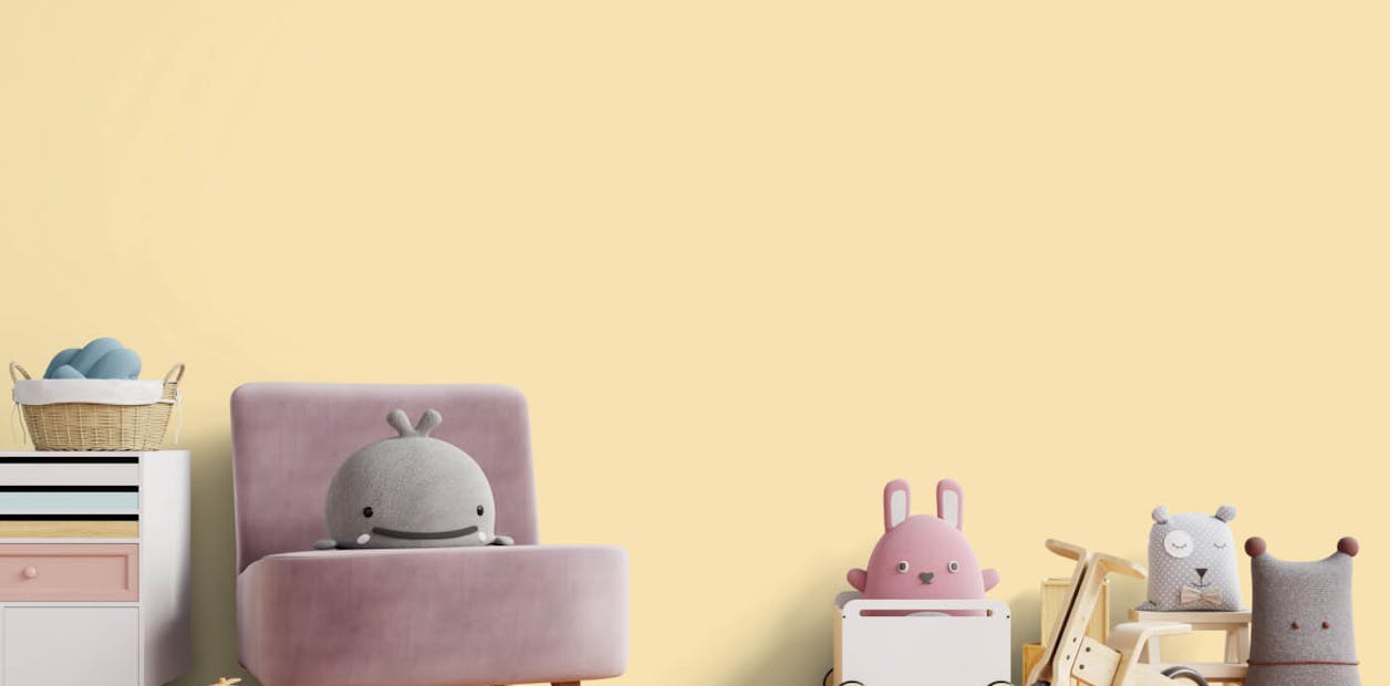 Light yellow paint works well on woodwork, in nurseries and even as bedroom ceiling coverings.