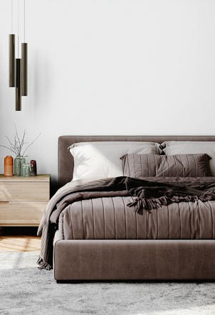 Bedroom painted with in Magical Moonlight