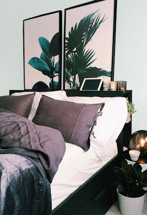 Bedroom painted with Snow Storm