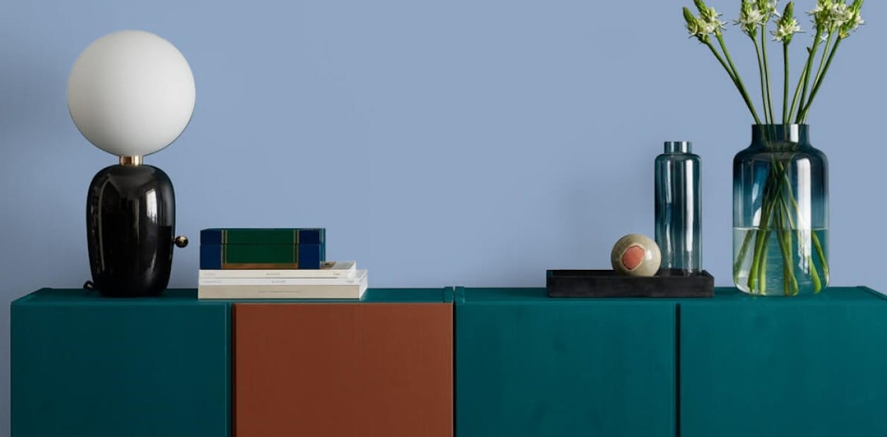 Explore pastel blues if you are unsure which hues would work well on your room's ceiling.
