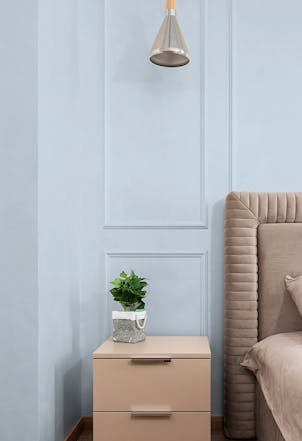 Violet Ice bedroom wall 