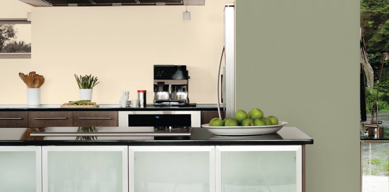 Create a Mediterranean look in your room with our range of olive green paint.